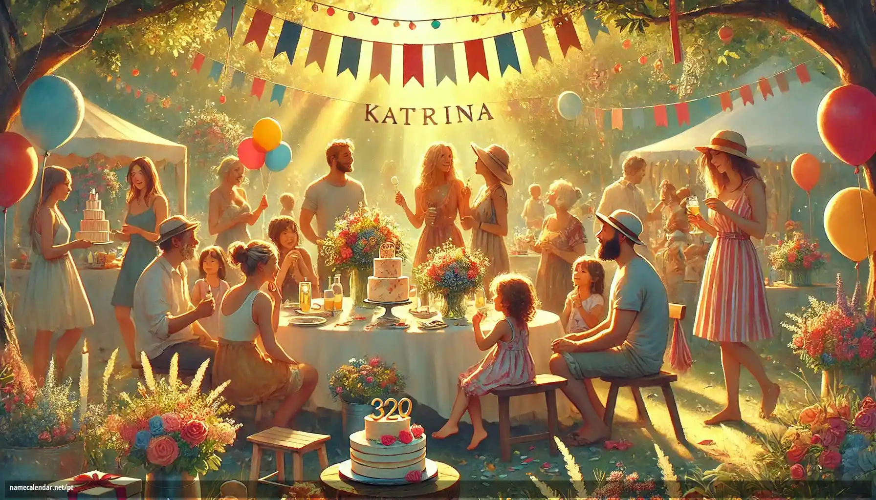 Celebração do dia do nome e nome - Katrina