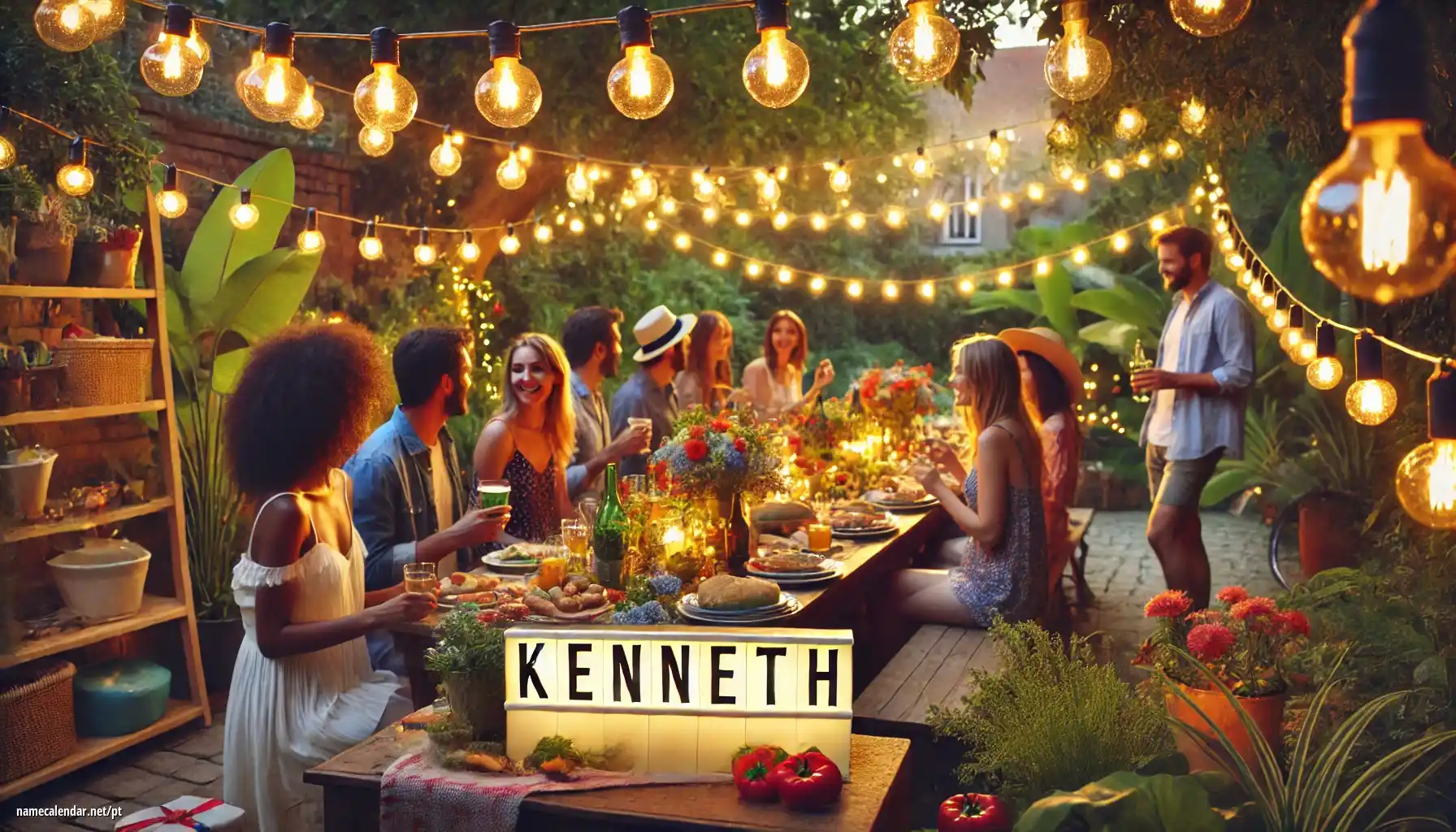 Celebração do dia do nome e nome - Kenneth