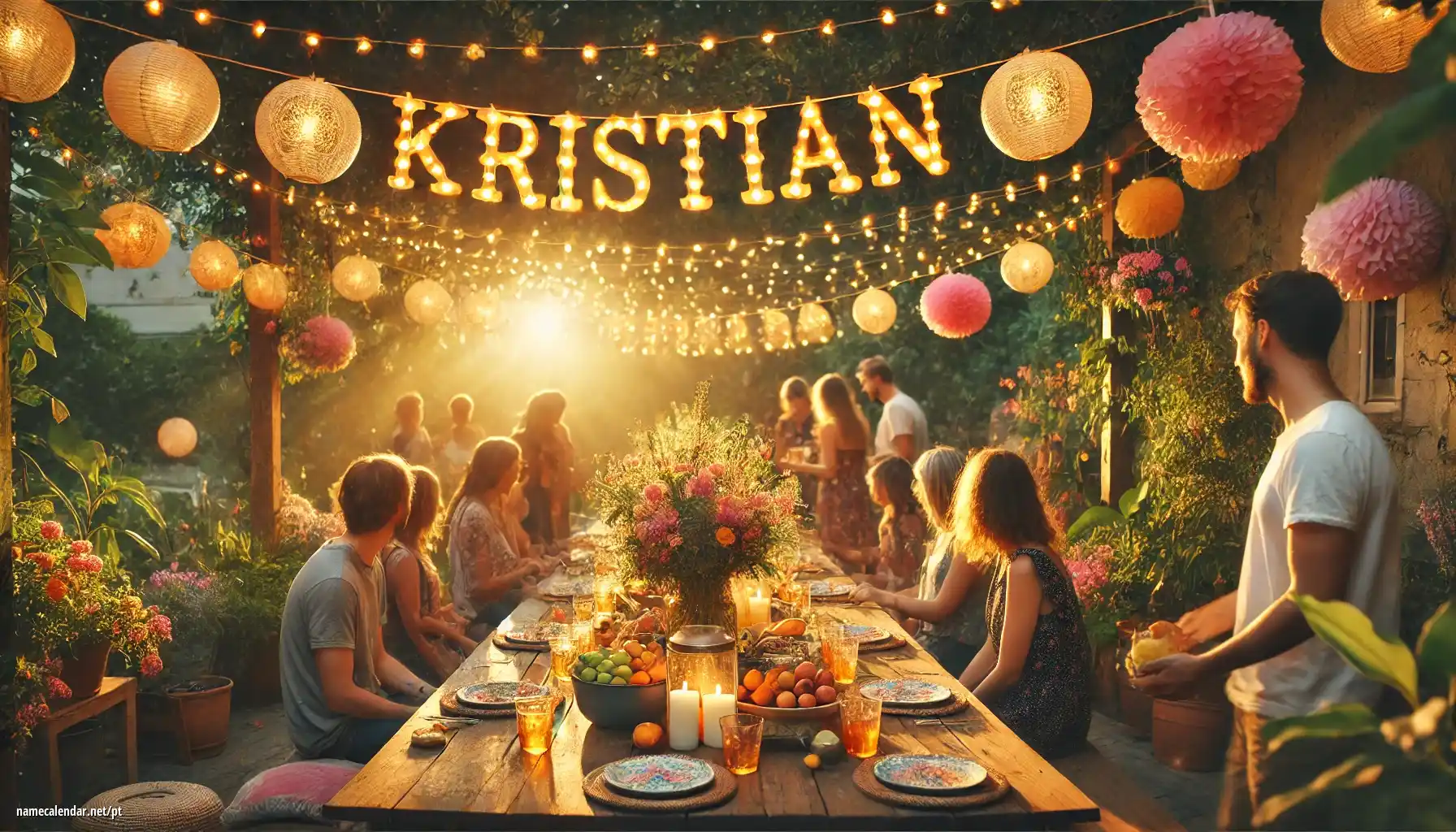 Celebração do dia do nome e nome - Kristián