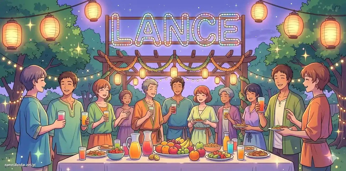 Celebração do dia do nome e nome - Lance