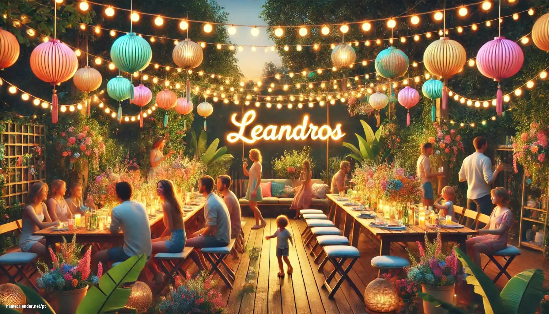 Celebração do dia do nome e nome - Leandros