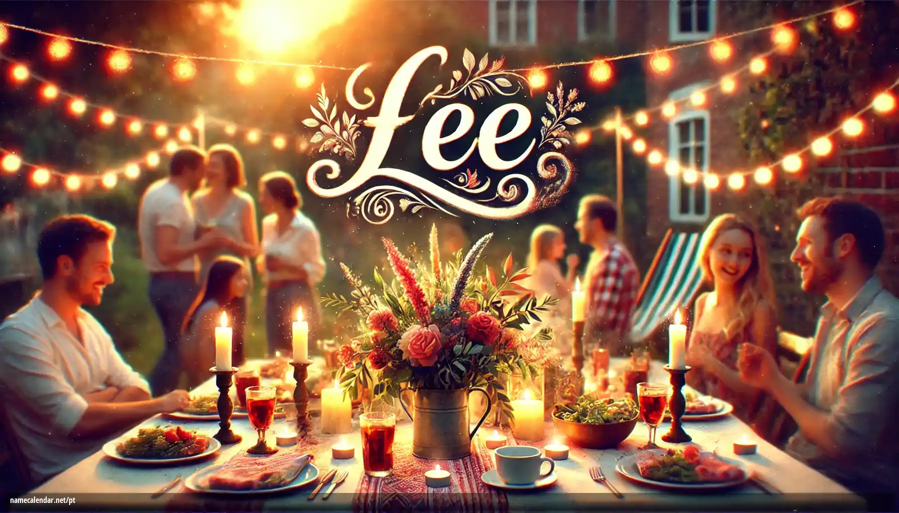 Celebração do dia do nome e nome - Lee