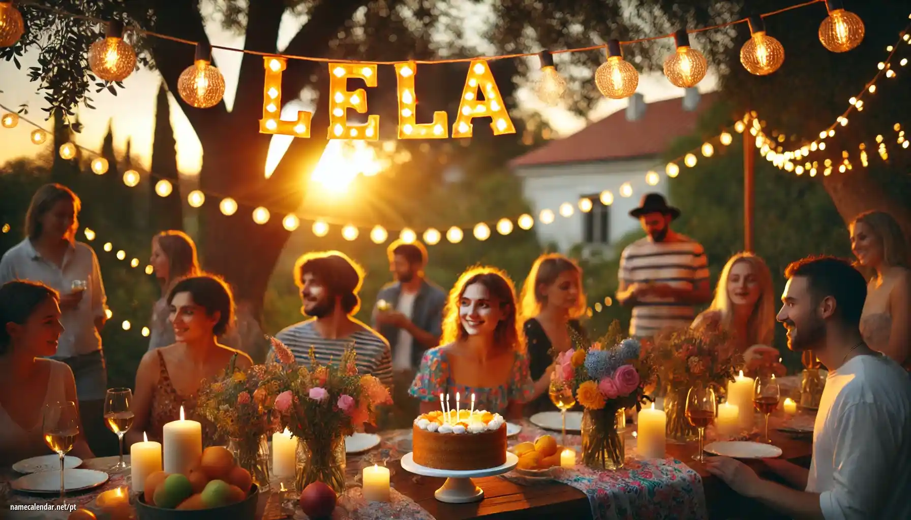 Celebração do dia do nome e nome - Lela