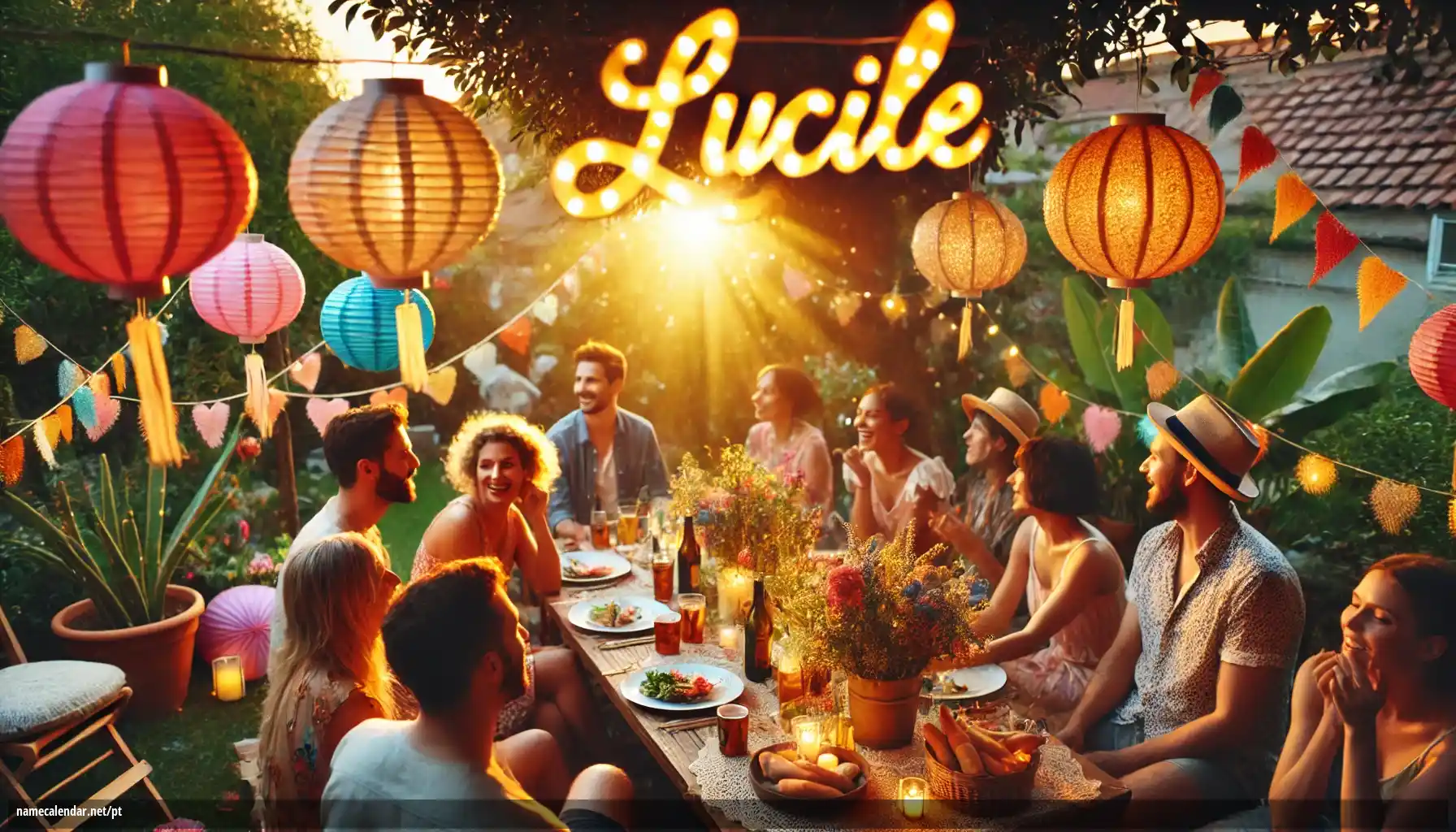 Celebração do dia do nome e nome - Lucile