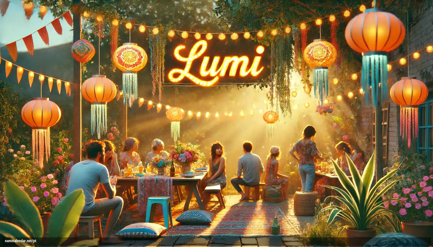 Celebração do dia do nome e nome - Lumi