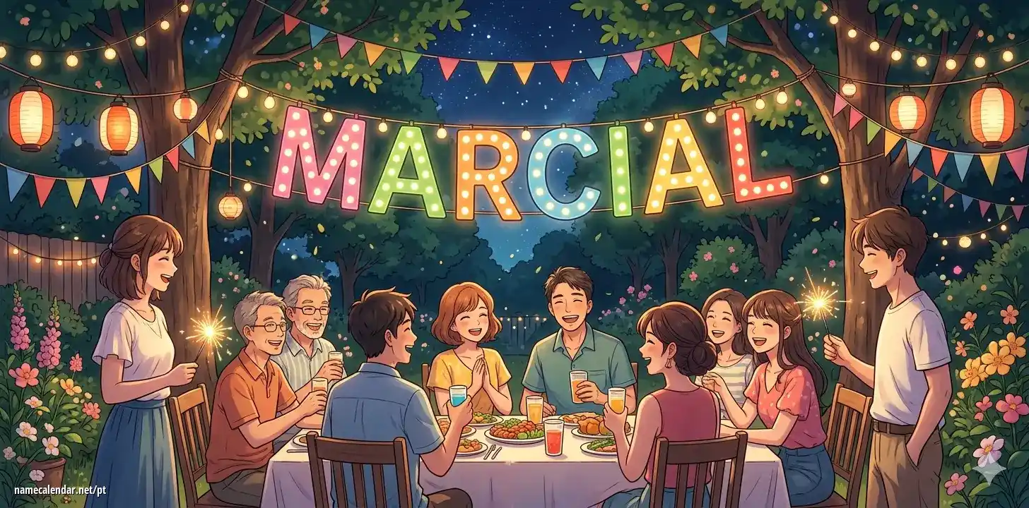 Celebração do dia do nome e nome - Marcial