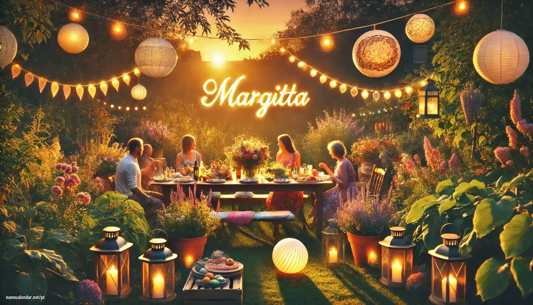 Celebração do dia do nome e nome - Margitta