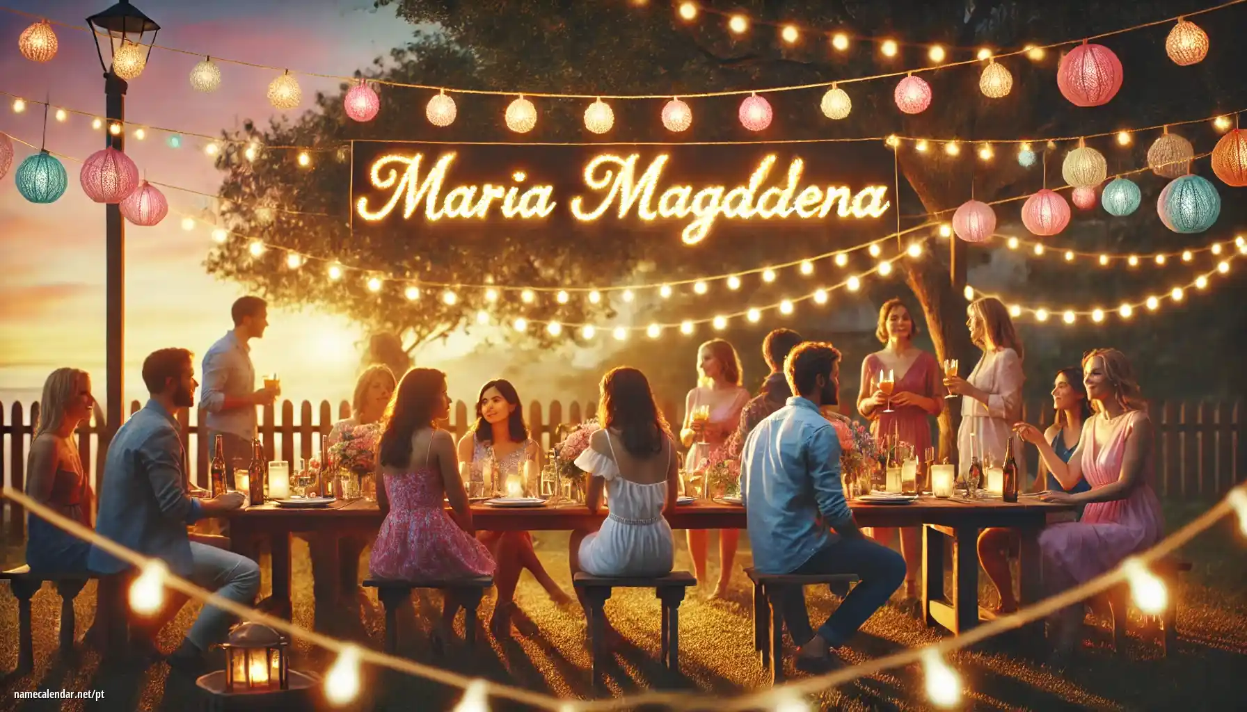 Celebração do dia do nome e nome - Maria Magdalena