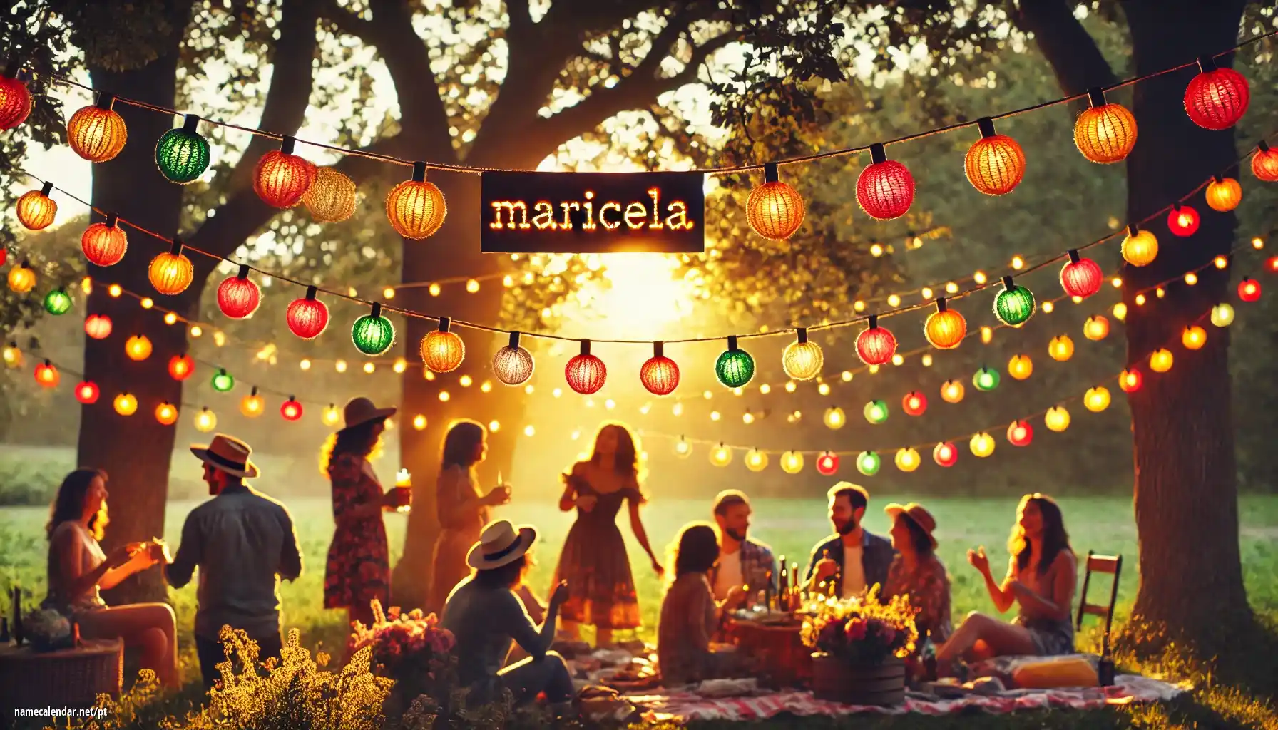 Celebração do dia do nome e nome - Maricela