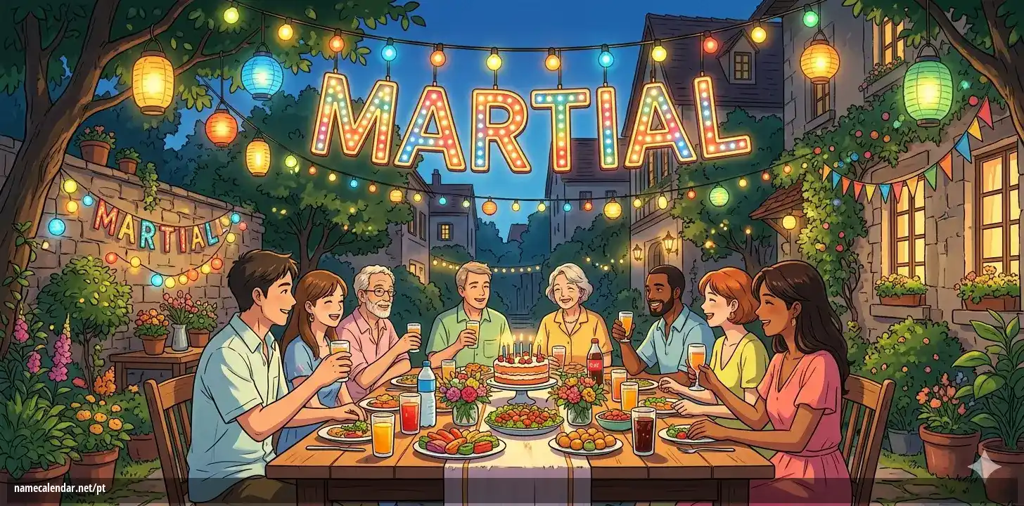 Celebração do dia do nome e nome - Martial
