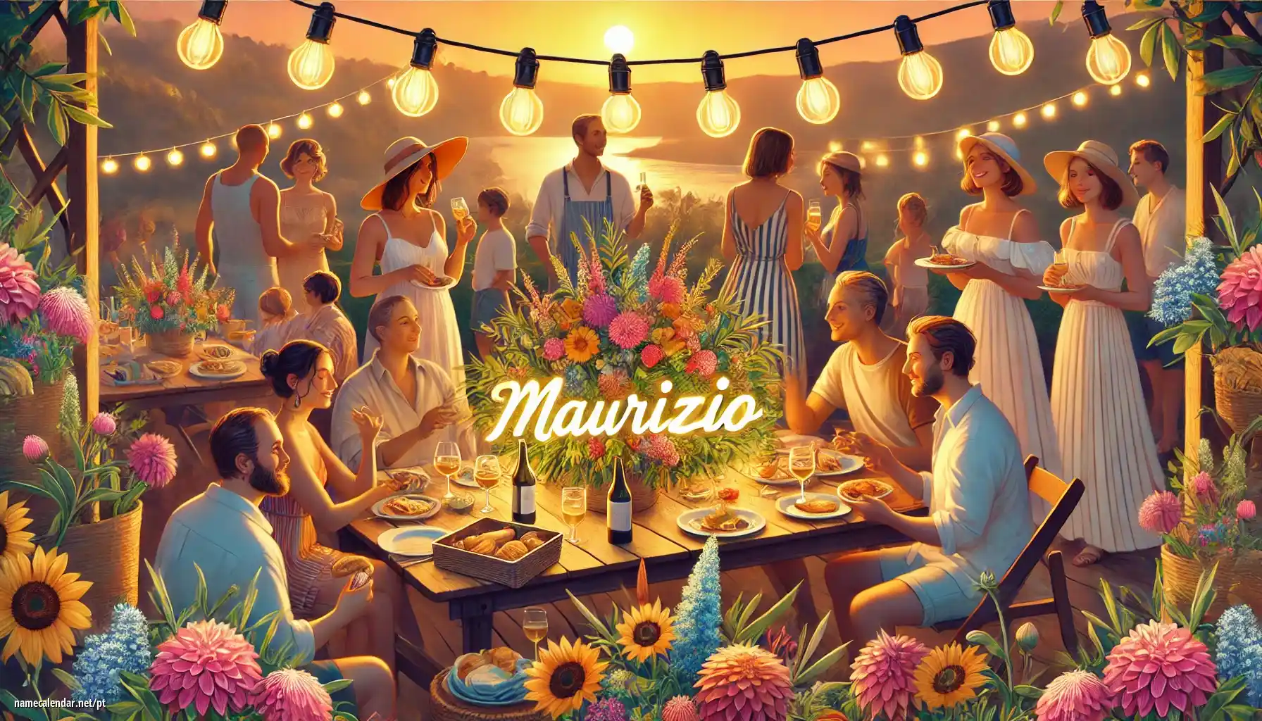 Celebração do dia do nome e nome - Maurizio