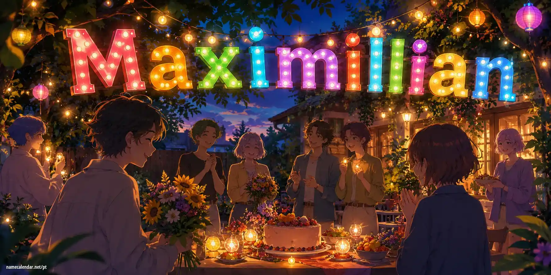 Celebração do dia do nome e nome - Maximillian