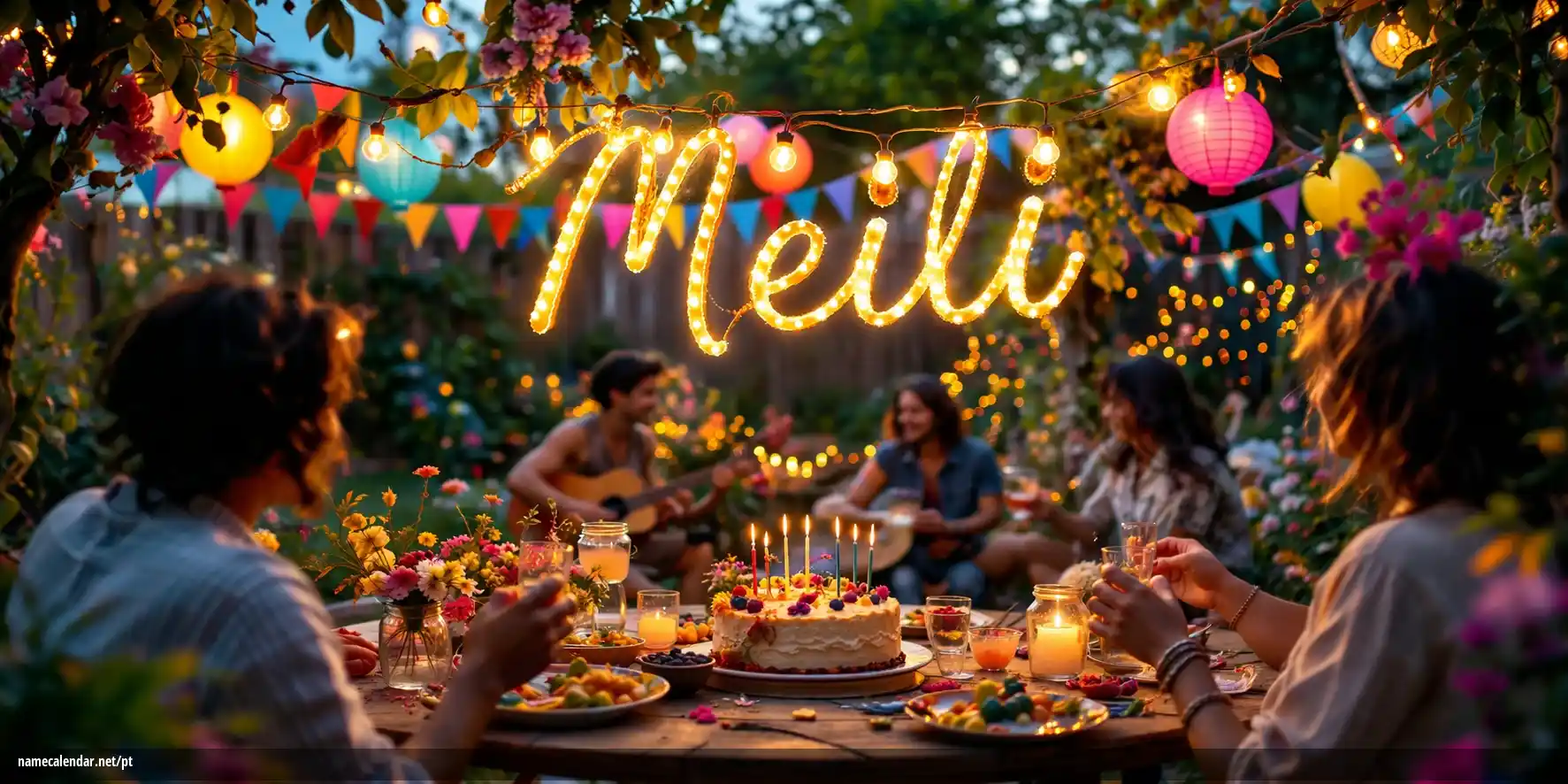 Celebração do dia do nome e nome - Meili