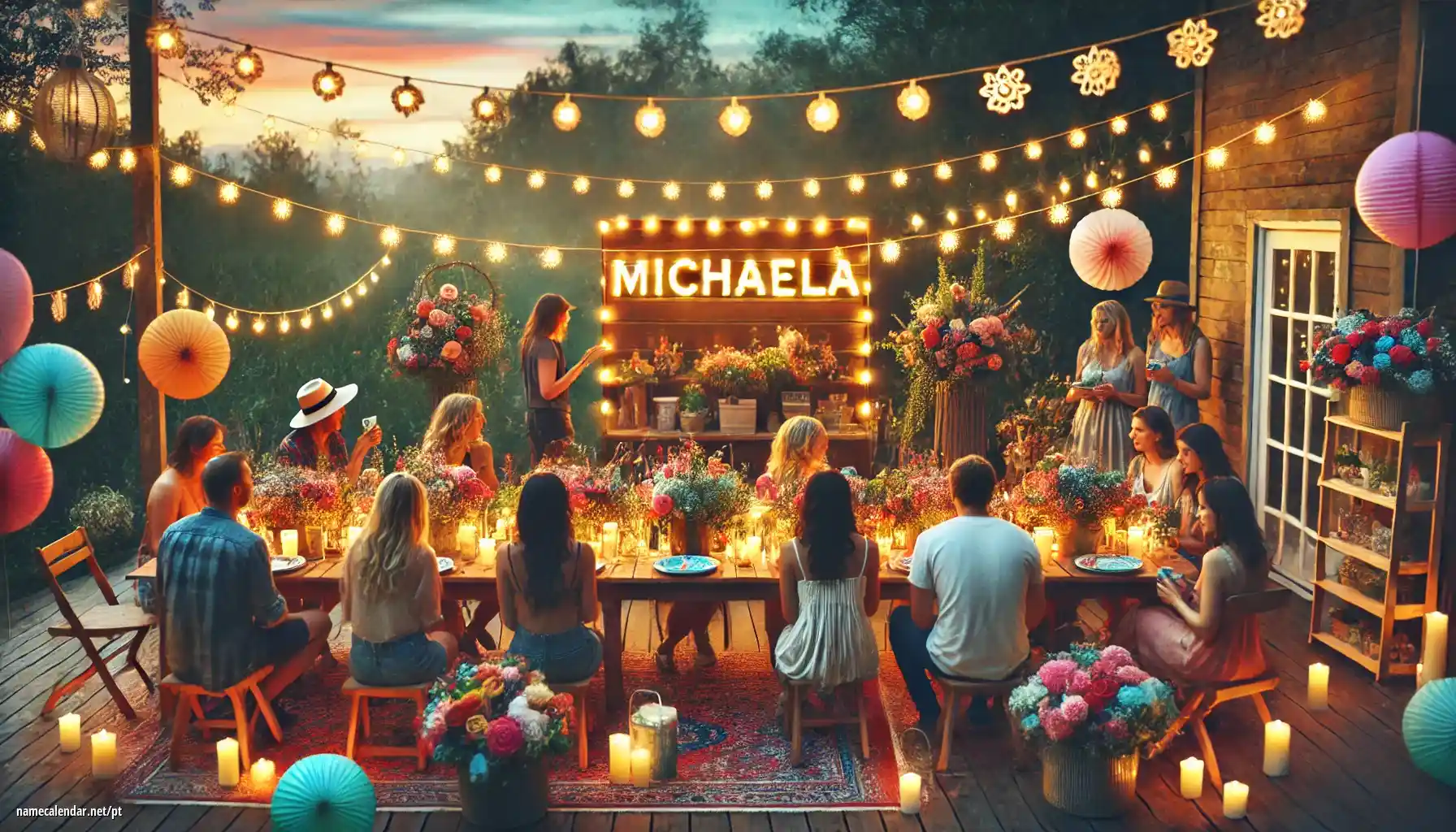 Celebração do dia do nome e nome - Michaela