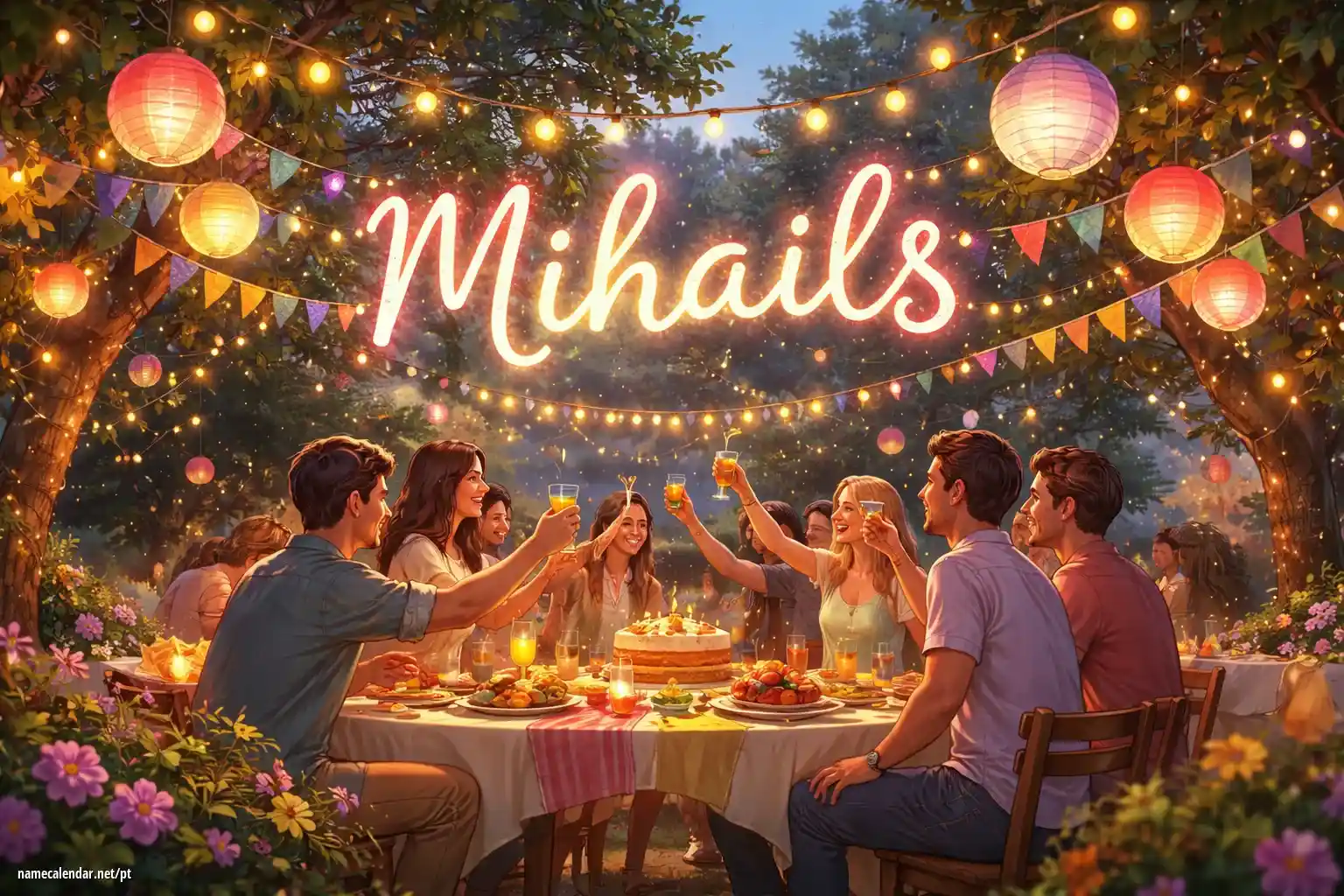 Celebração do dia do nome e nome - Mihails