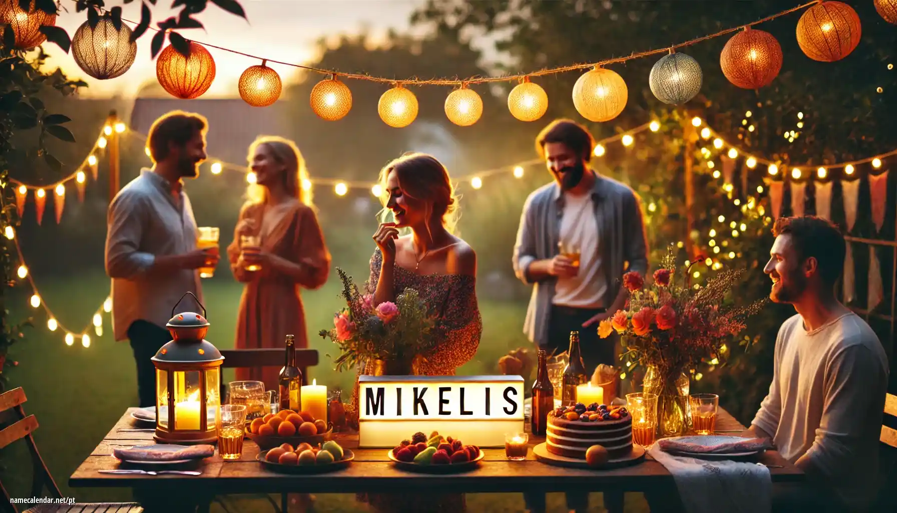 Celebração do dia do nome e nome - Mikelis