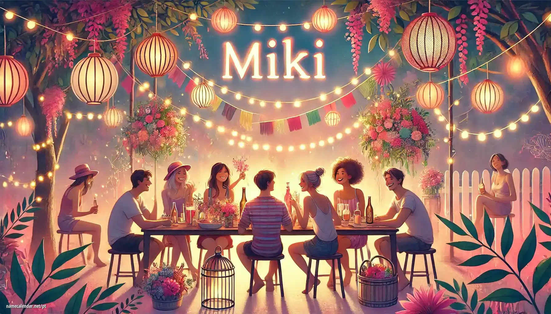 Celebração do dia do nome e nome - Miki