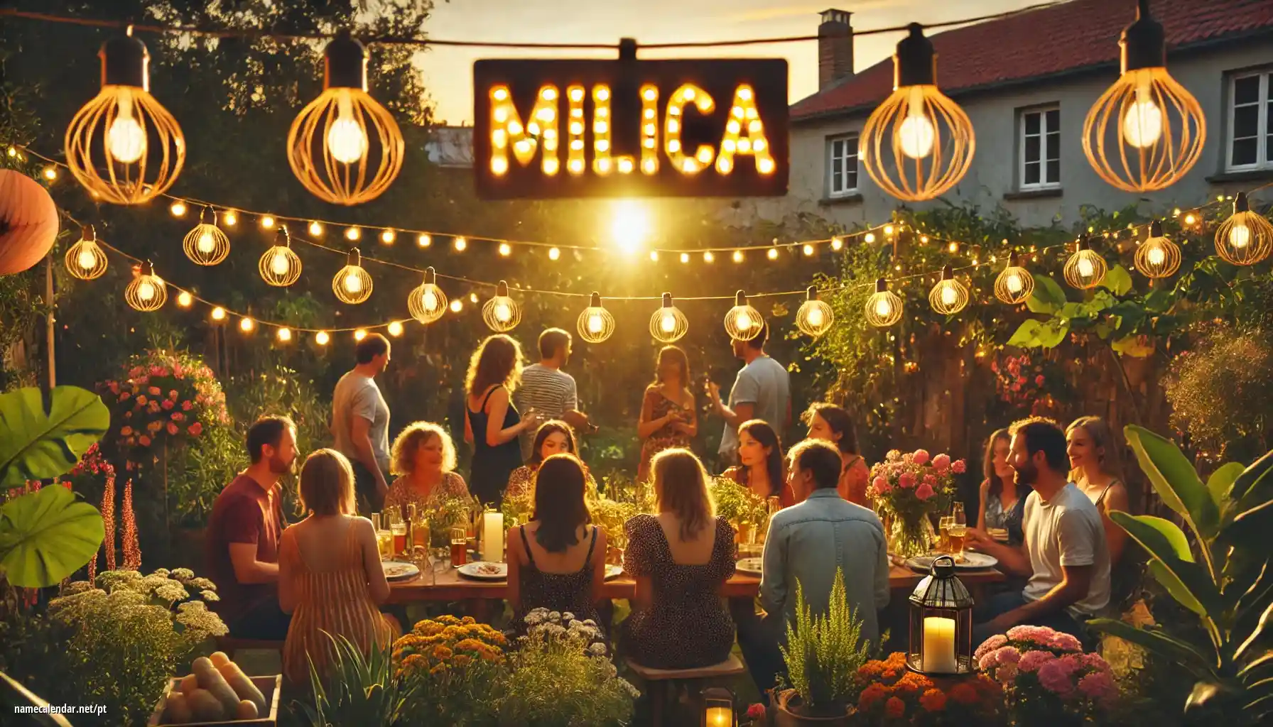 Celebração do dia do nome e nome - Milica