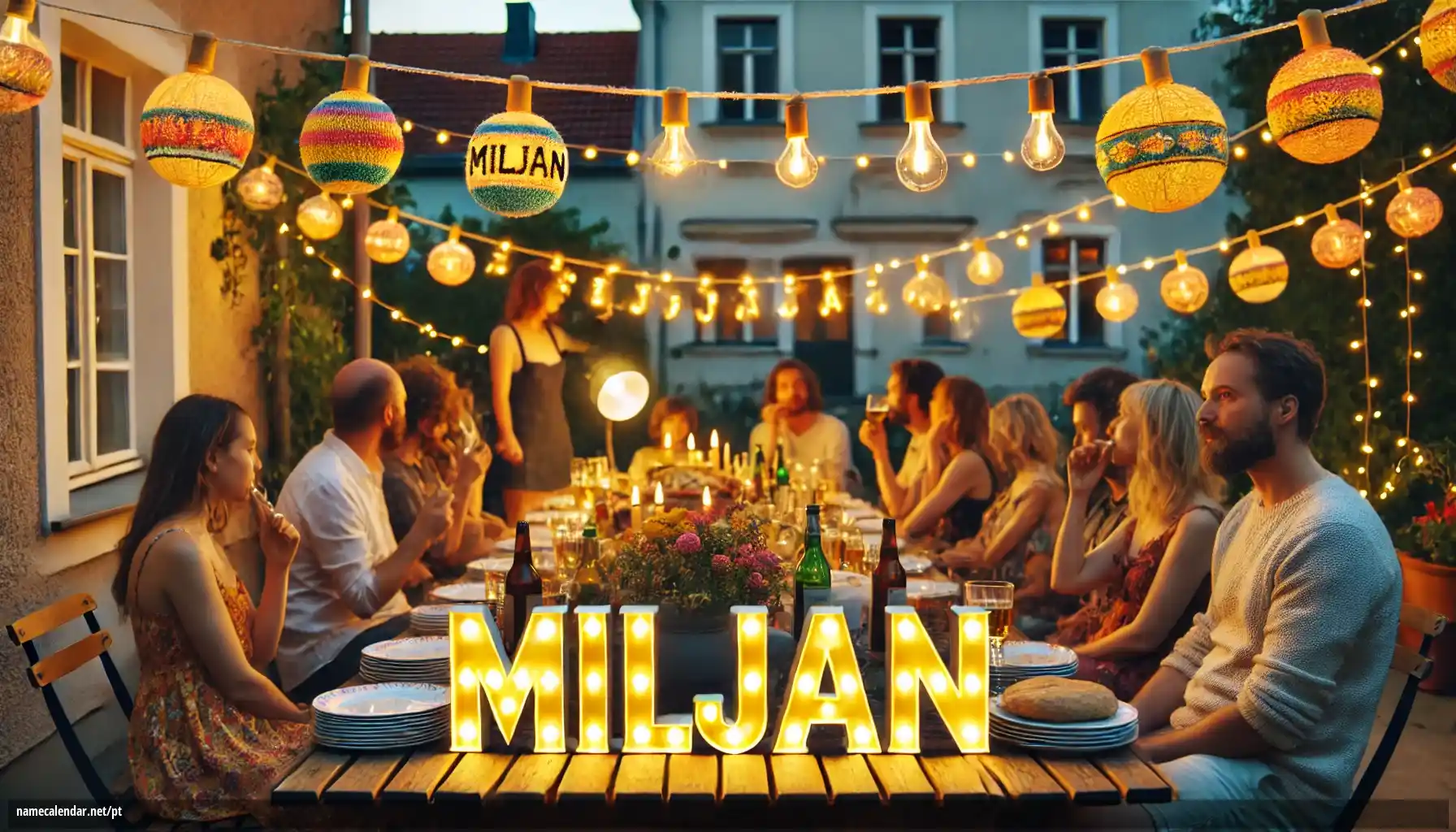 Celebração do dia do nome e nome - Miljan