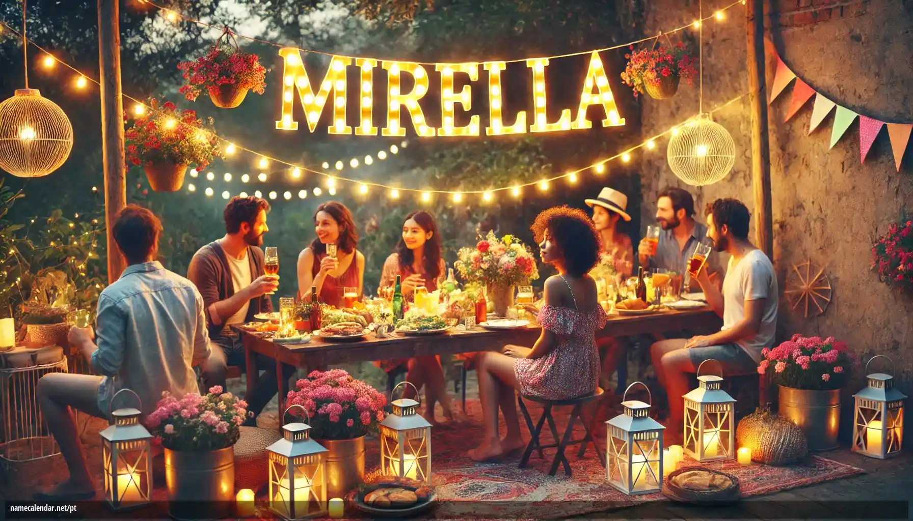 Celebração do dia do nome e nome - Mirella