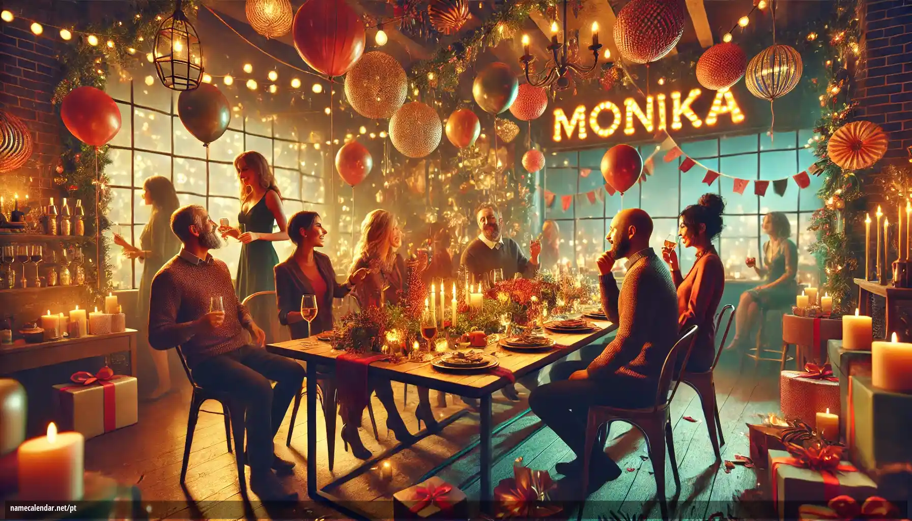 Celebração do dia do nome e nome - Monika