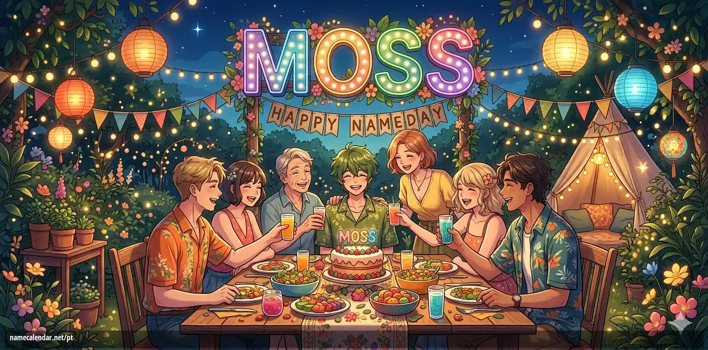 Celebração do dia do nome e nome - Moss