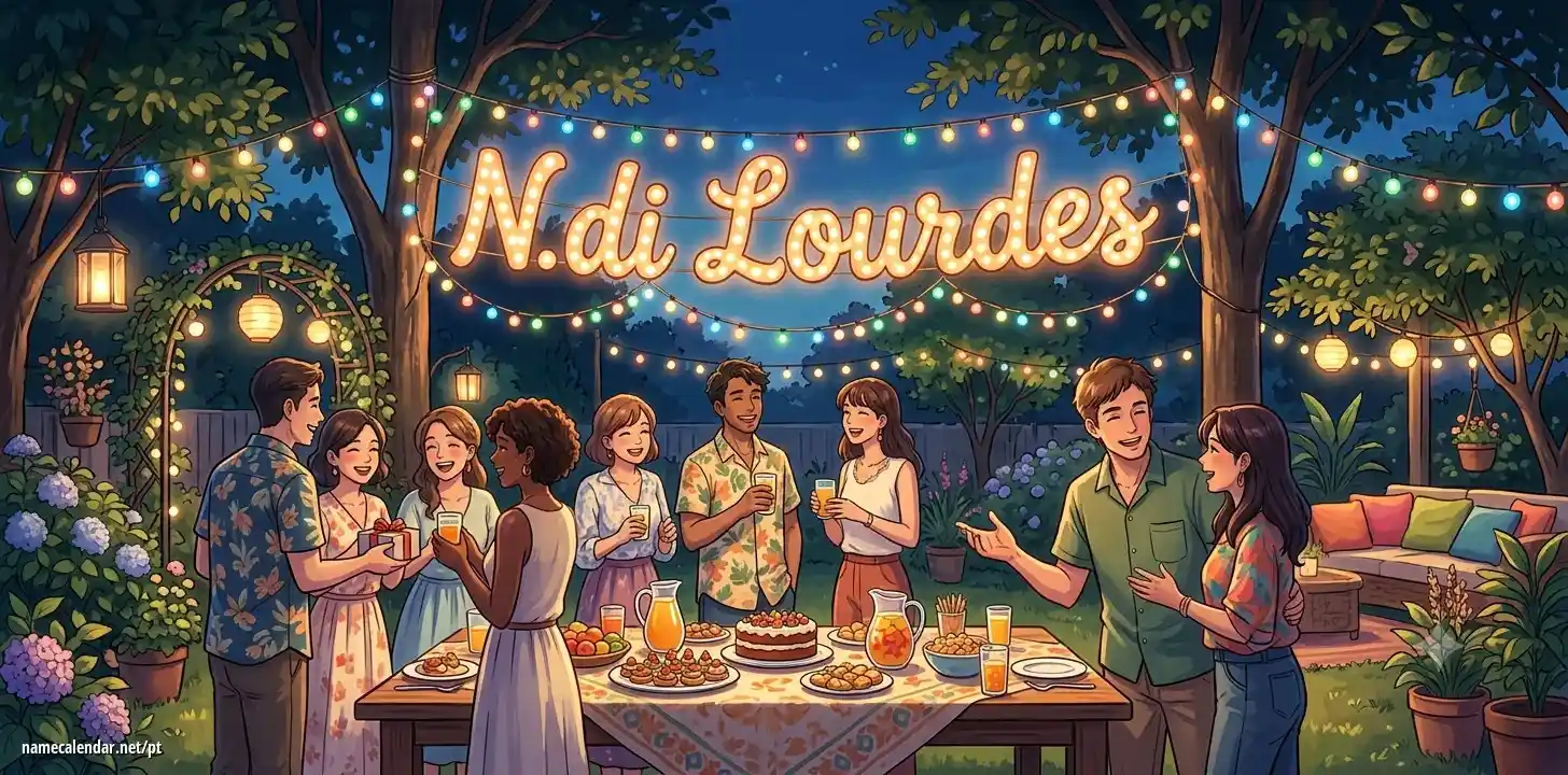 Celebração do dia do nome e nome - N.di Lourdes
