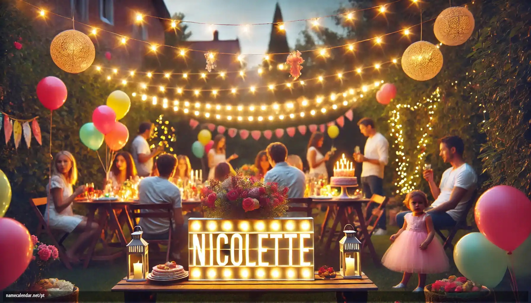 Celebração do dia do nome e nome - Nicolette