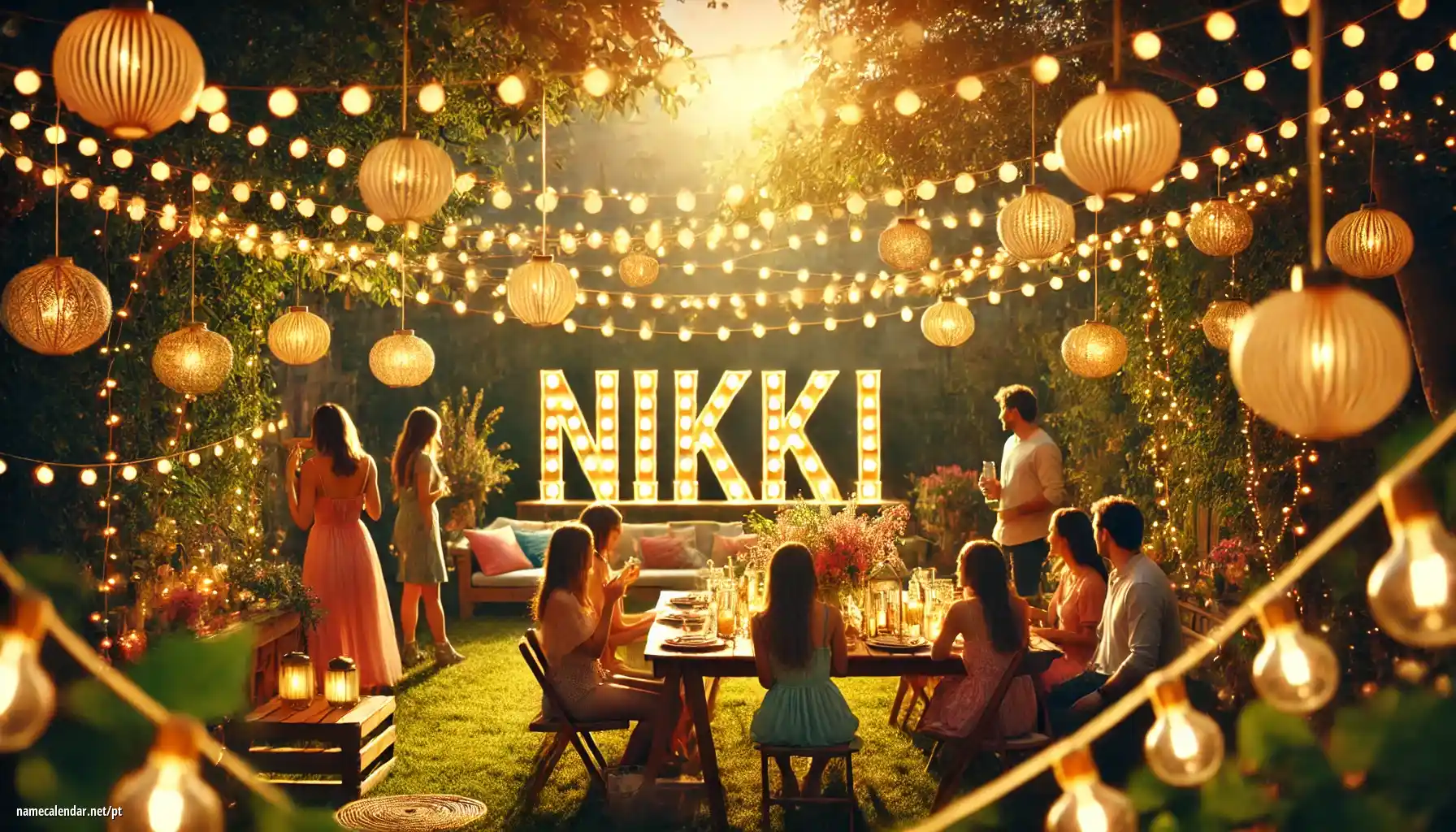 Celebração do dia do nome e nome - Nikki