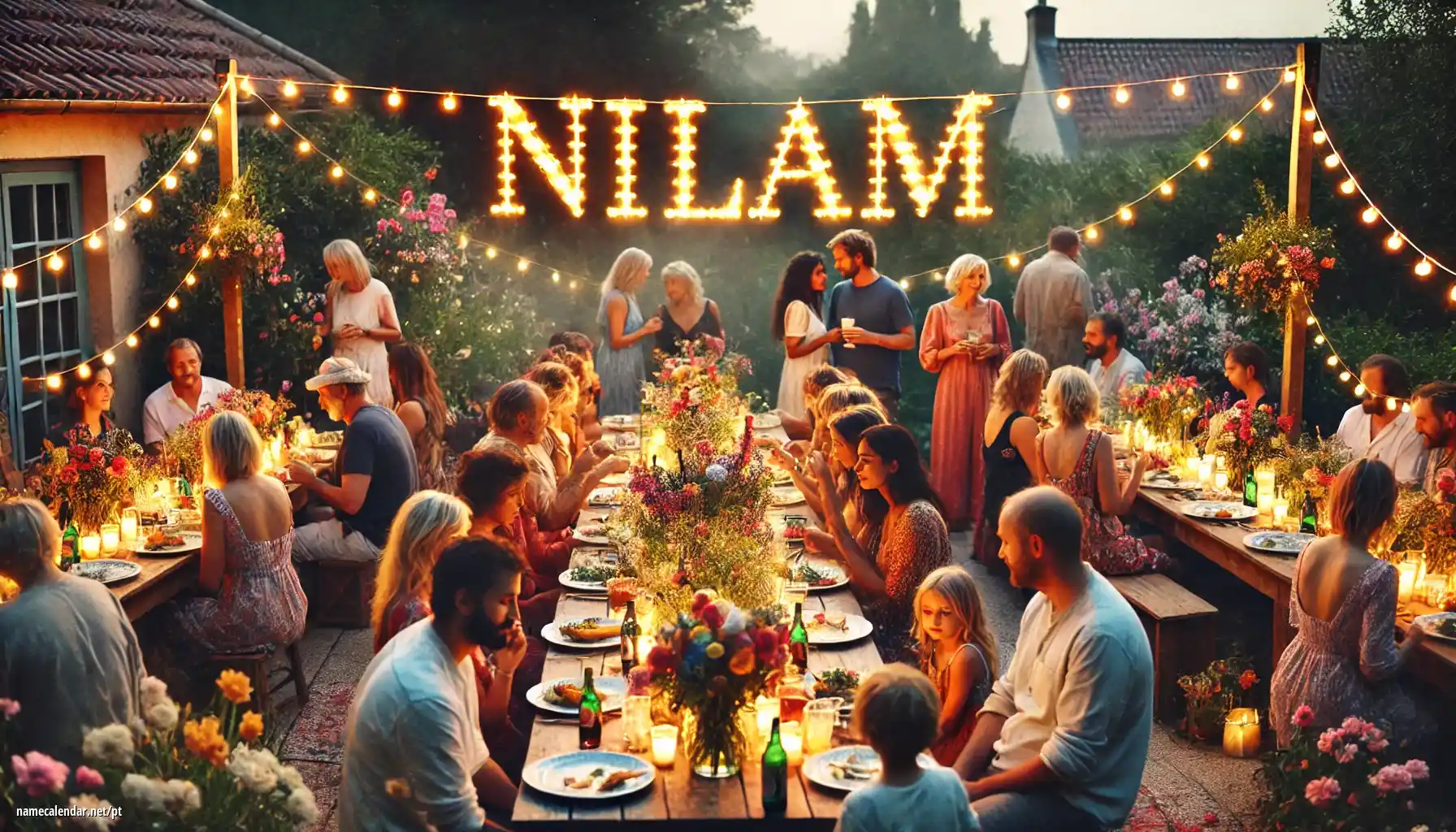 Celebração do dia do nome e nome - Nilam