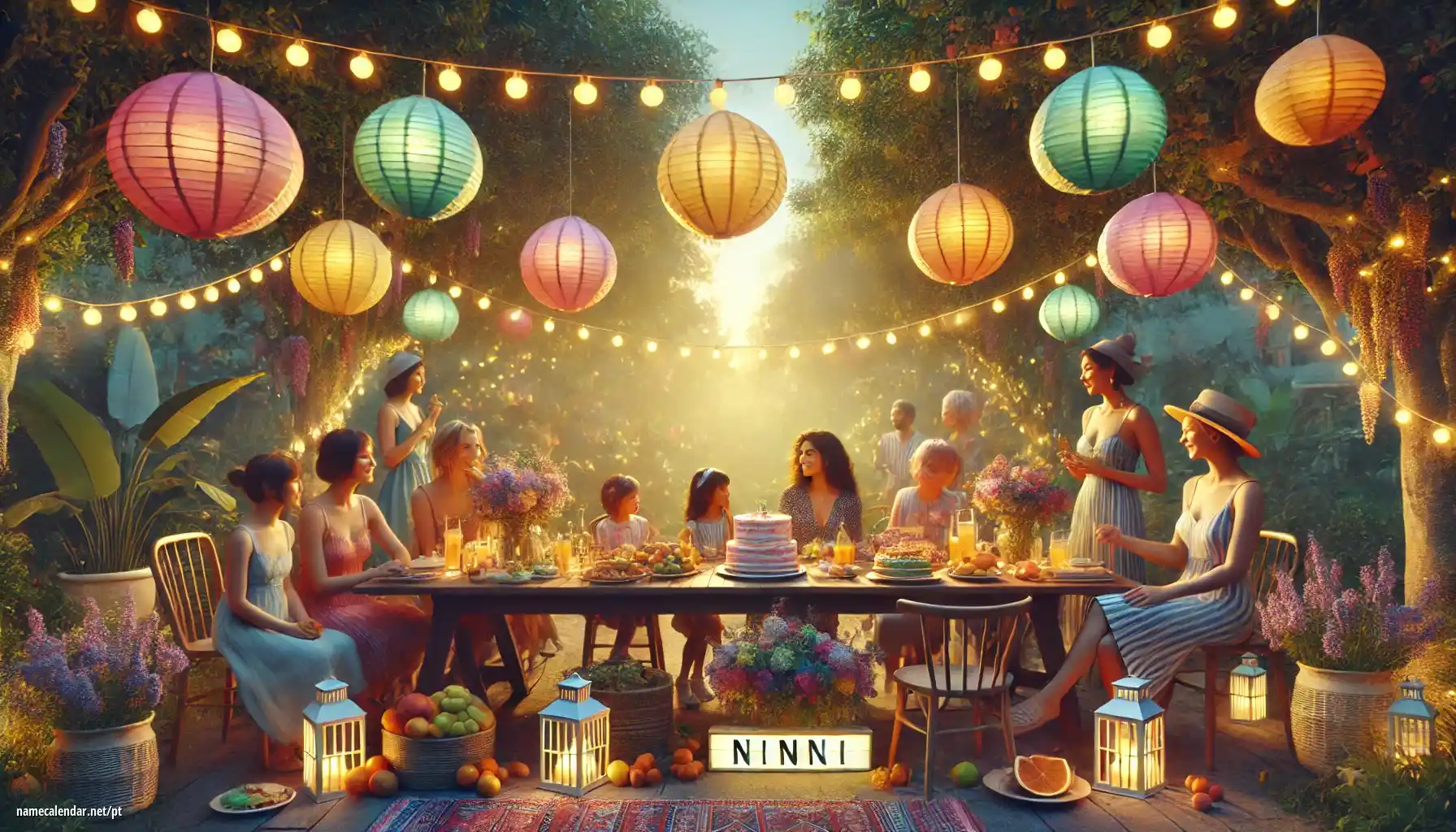 Celebração do dia do nome e nome - Ninni