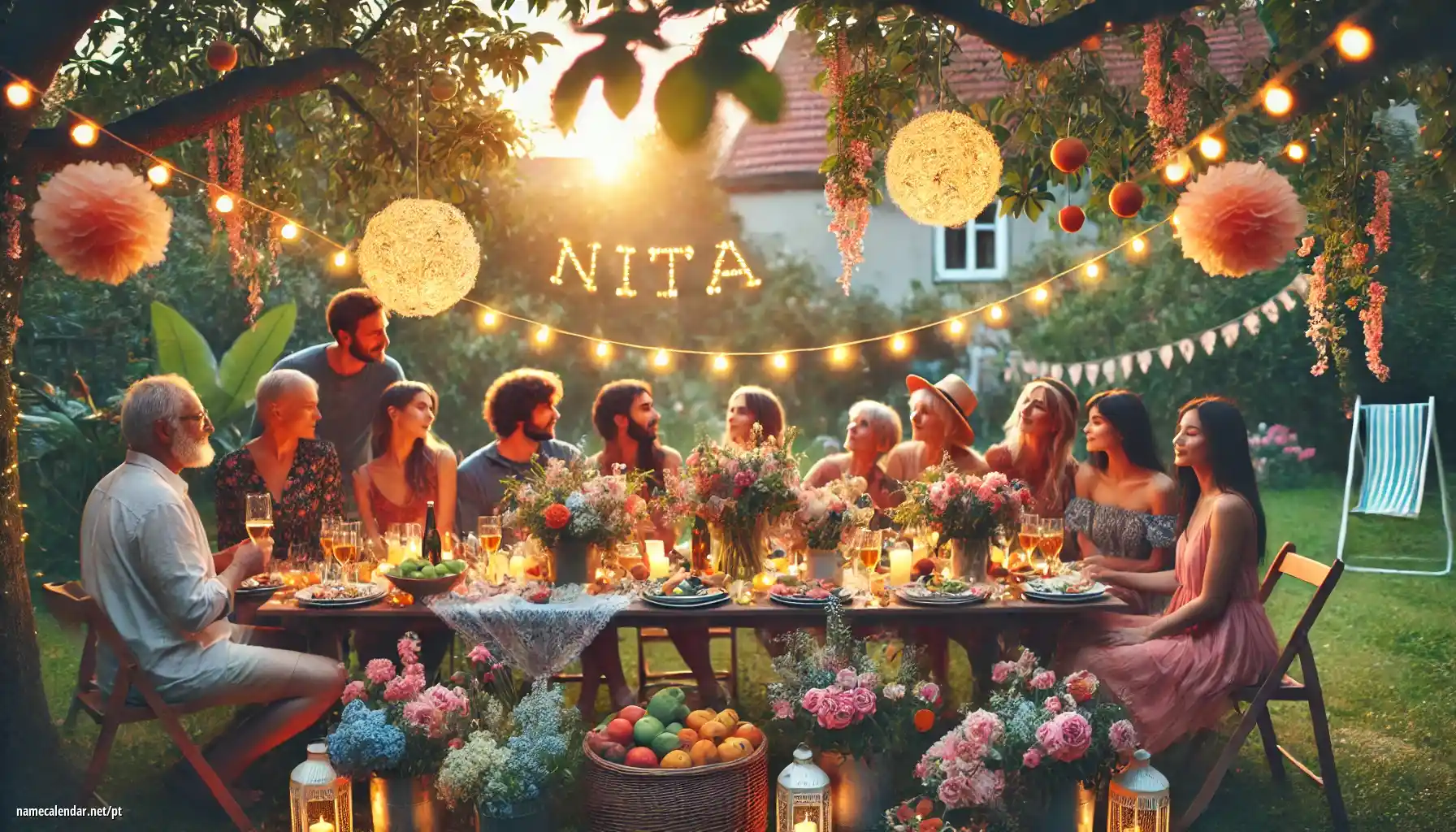 Celebração do dia do nome e nome - Nita