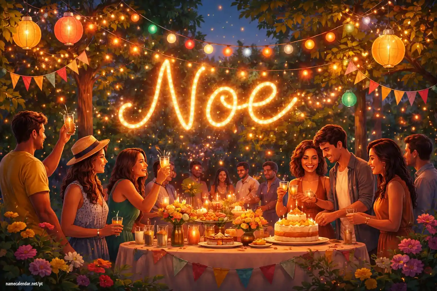 Celebração do dia do nome e nome - Noe