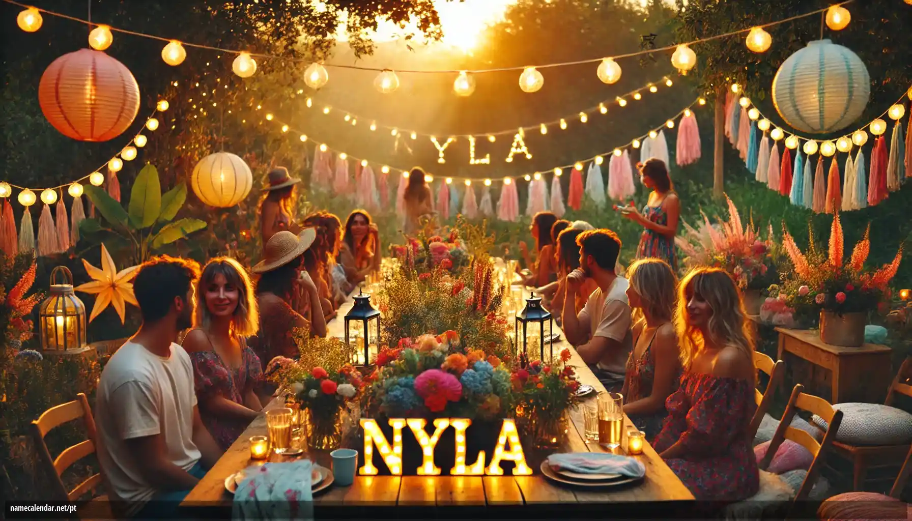 Celebração do dia do nome e nome - Nyla