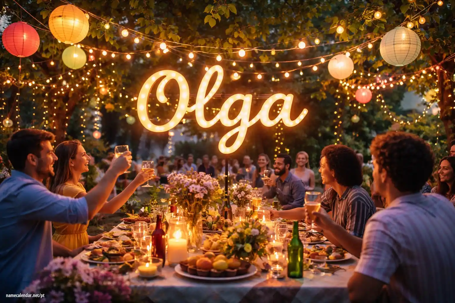 Celebração do dia do nome e nome - Oľga