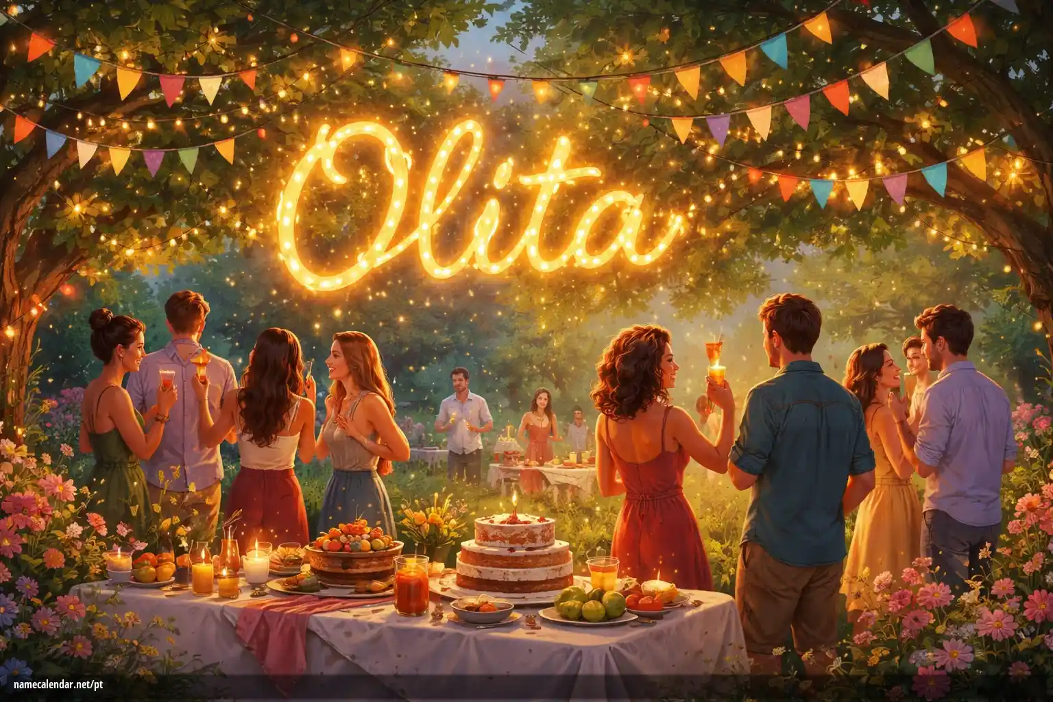 Celebração do dia do nome e nome - Olita