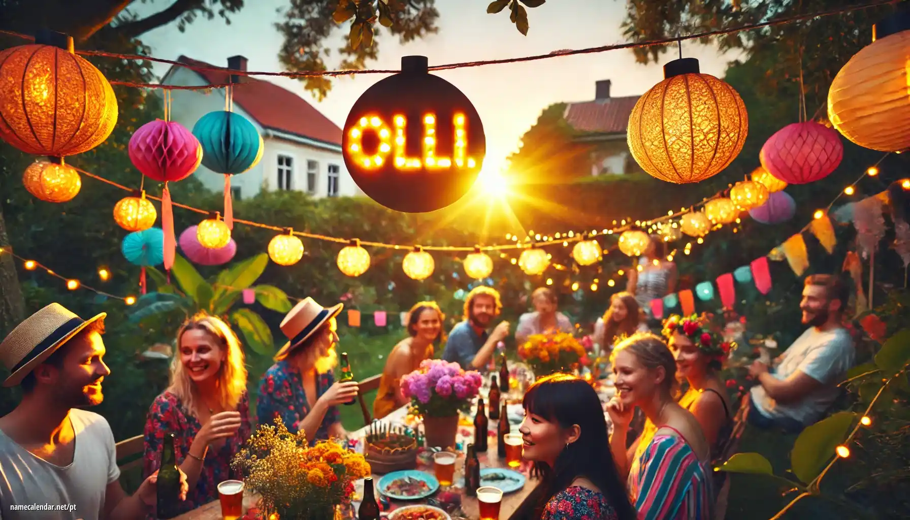 Celebração do dia do nome e nome - Olli