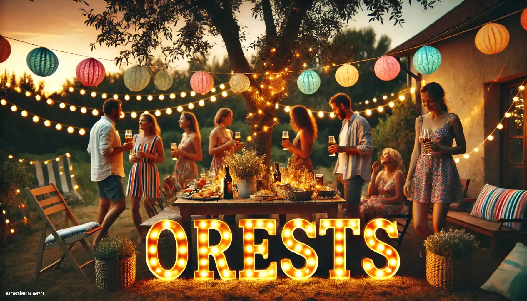 Celebração do dia do nome e nome - Orests