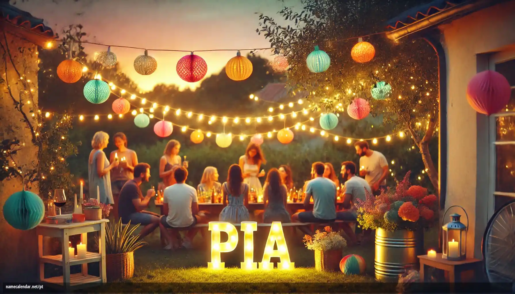 Celebração do dia do nome e nome - Pía