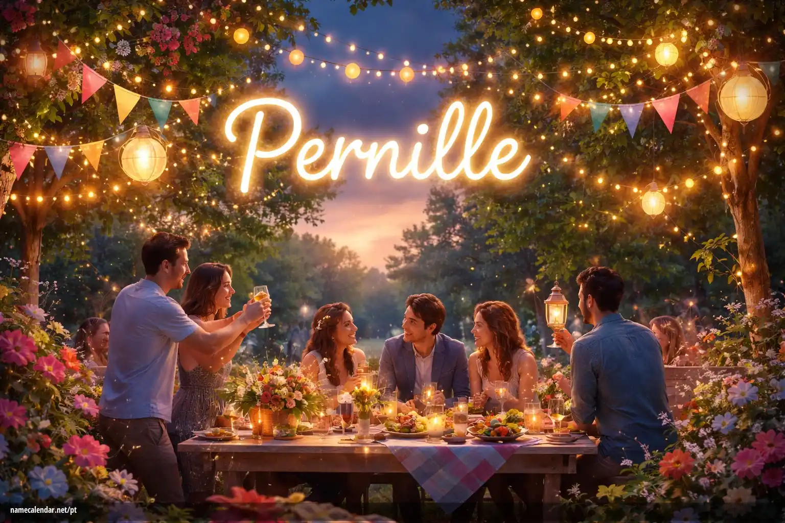 Celebração do dia do nome e nome - Pernille