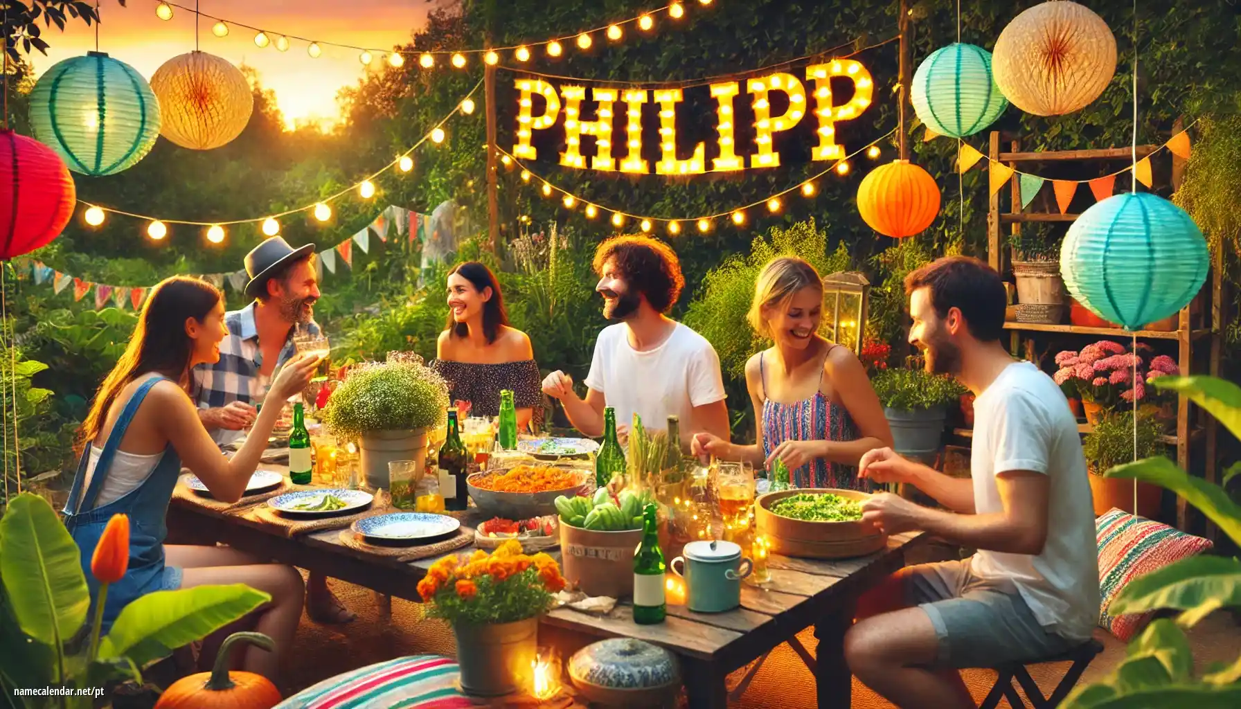 Celebração do dia do nome e nome - Philipp