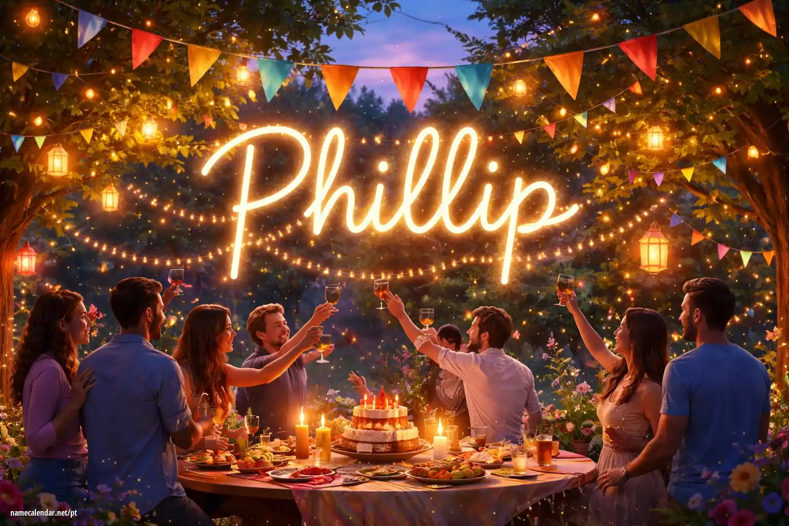 Celebração do dia do nome e nome - Phillip
