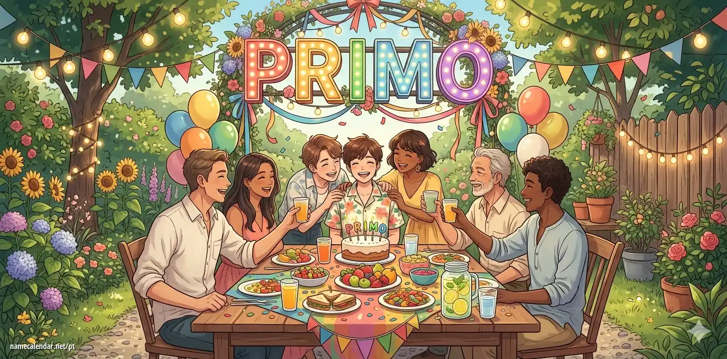 Celebração do dia do nome e nome - Primo