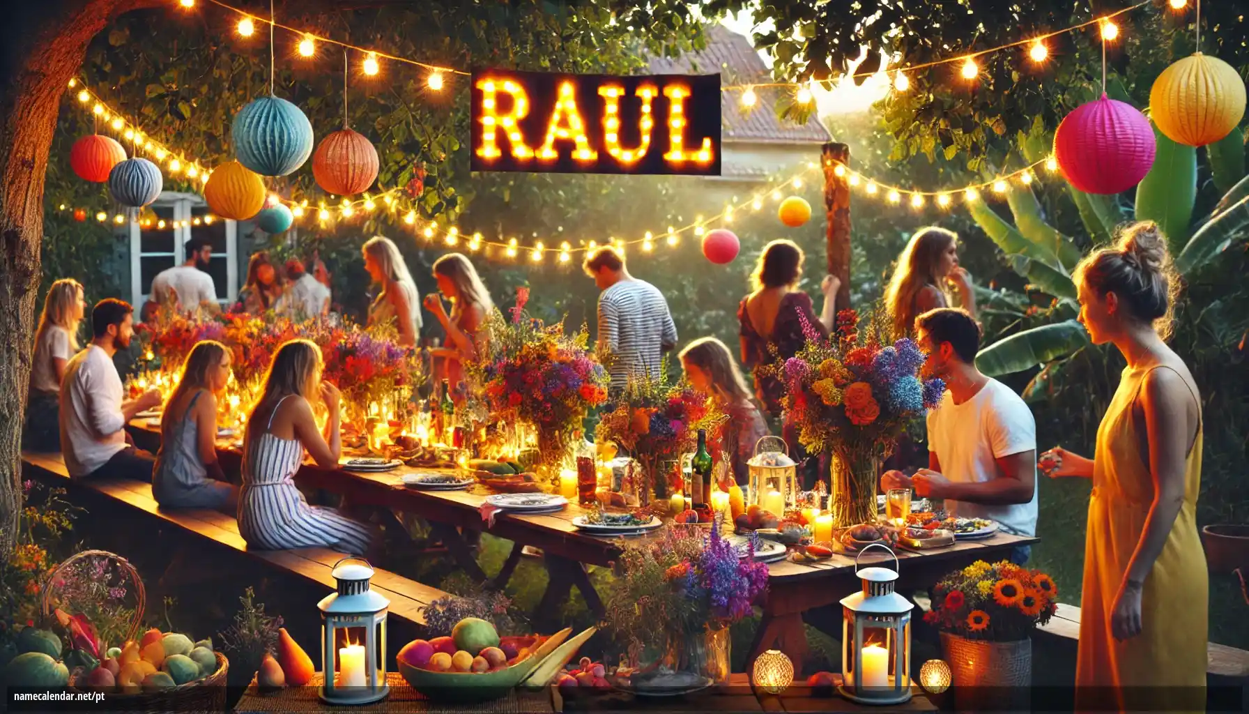 Celebração do dia do nome e nome - Raúl