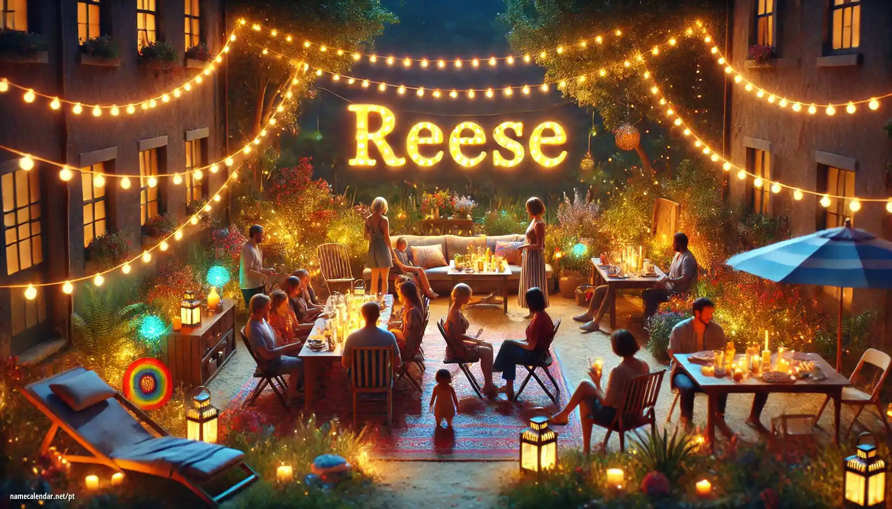 Celebração do dia do nome e nome - Reese