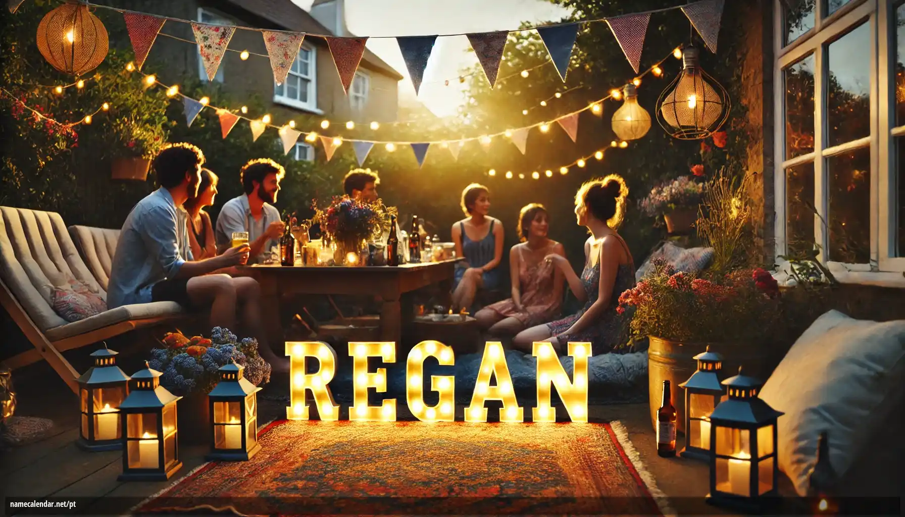 Celebração do dia do nome e nome - Regan