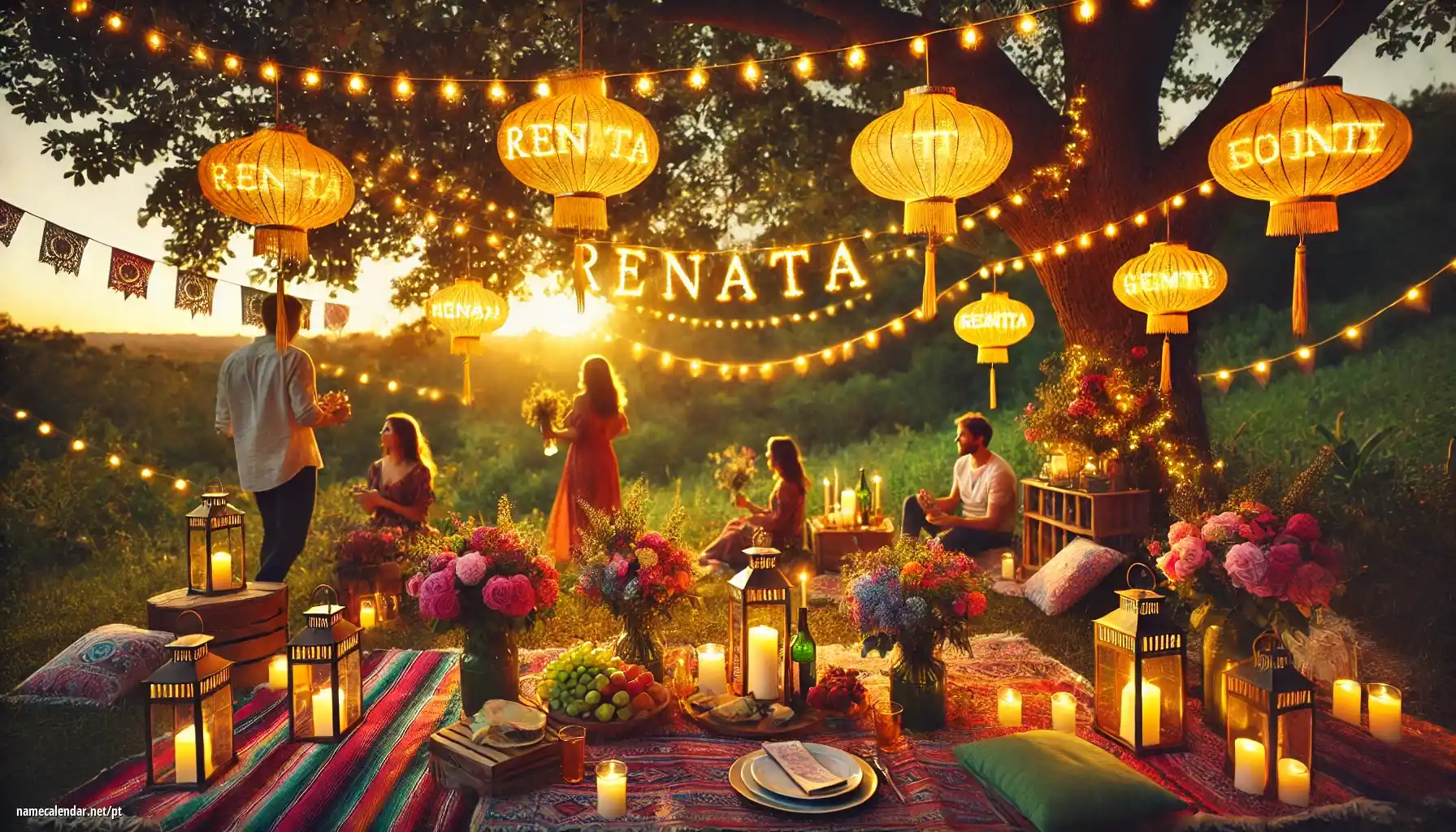 Celebração do dia do nome e nome - Renáta