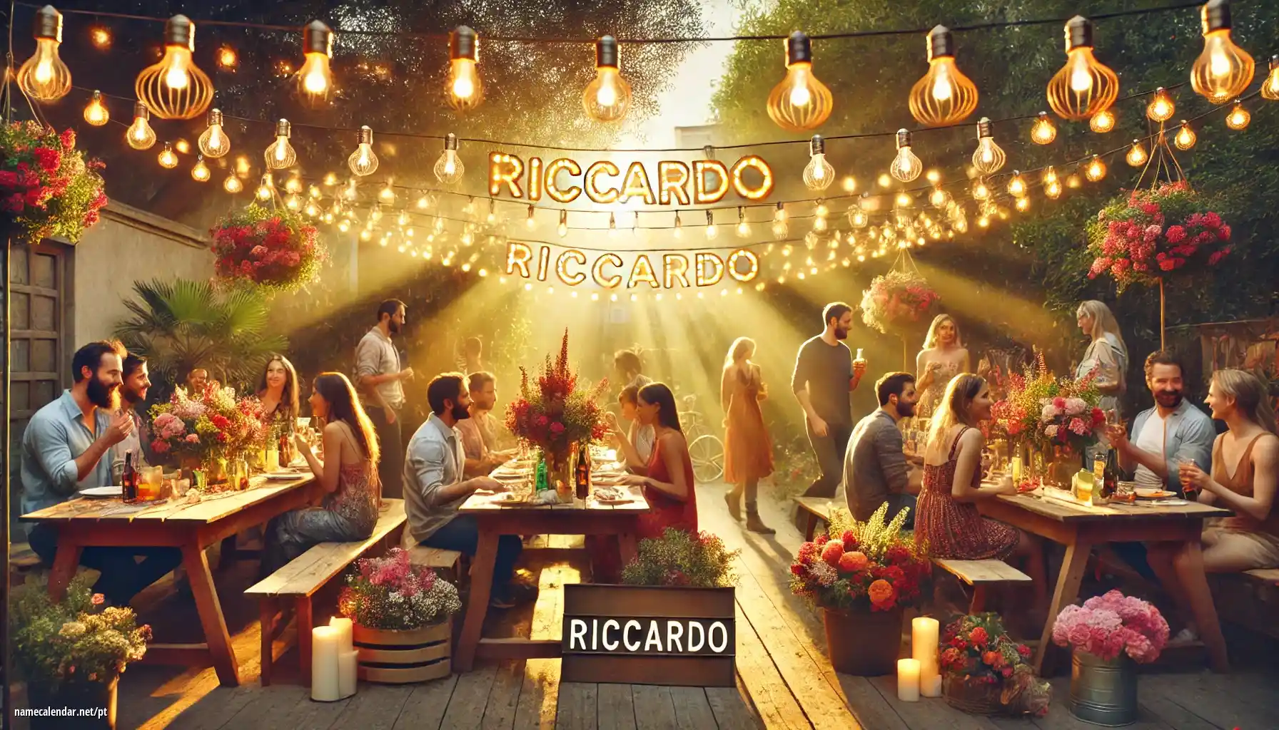 Celebração do dia do nome e nome - Riccardo