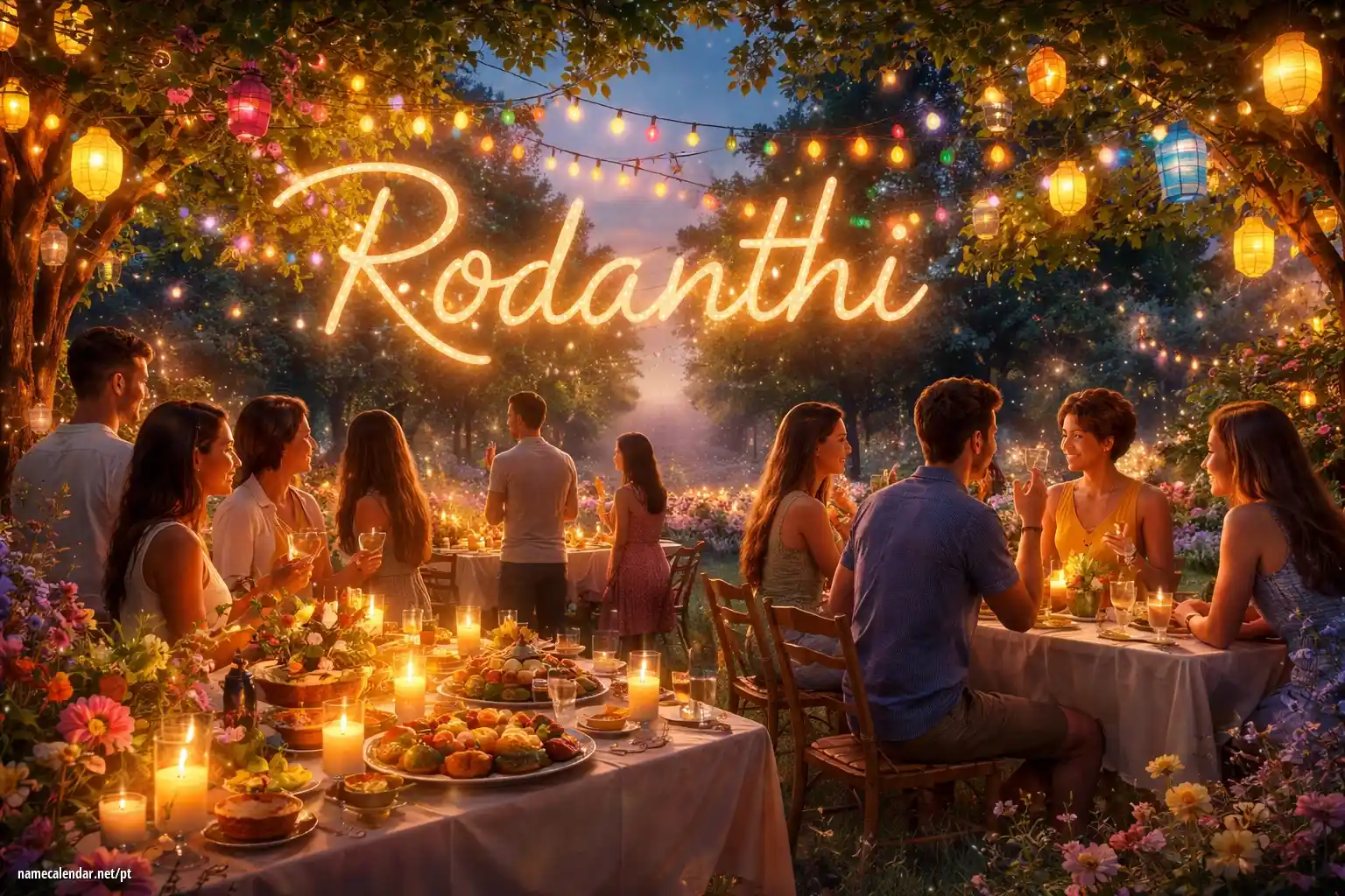 Celebração do dia do nome e nome - Rodanthi