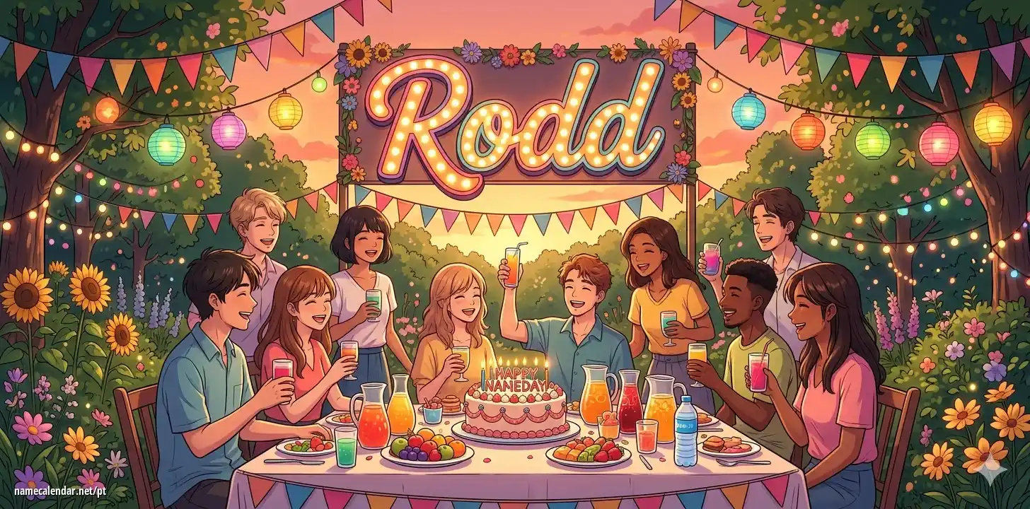 Celebração do dia do nome e nome - Rodd
